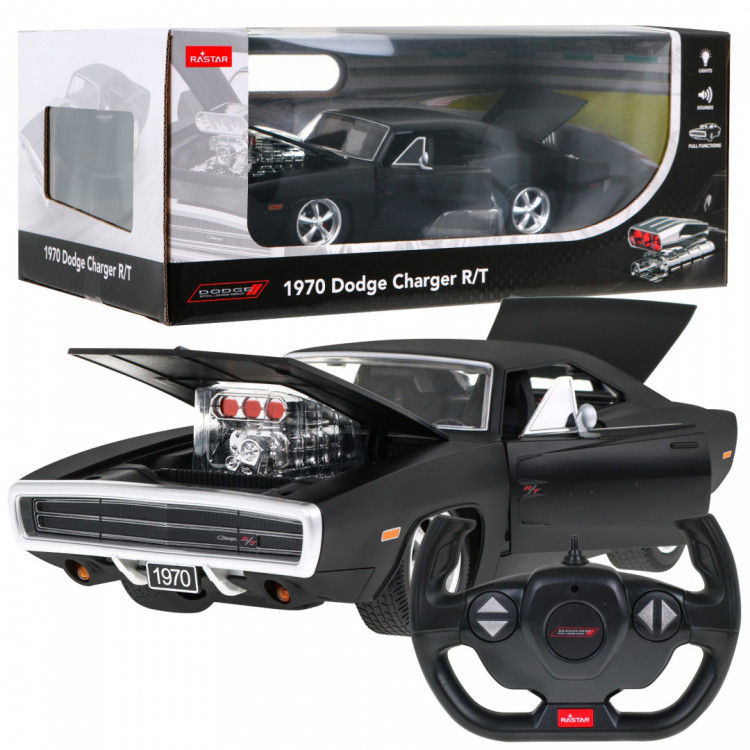 Auto R/C Dodge Charger R/T 1:16 RASTAR – čierne